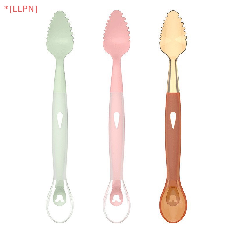 [loyaltysun] Muỗng Ăn Dặm Hai Đầu Bằng PPSU Cho Bé Sơ Sinh Chào Mừng