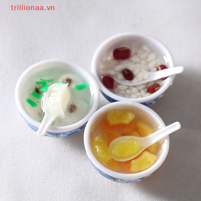 Bát Ăn Tráng Miệng Mini Tỉ Lệ 1: 6 Cho Nhà Búp Bê
