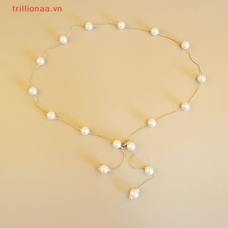 Thắt Lưng Chuỗi Hạt Ngọc Trai Thời Trang Cho Nữ