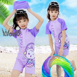 Woma bộ đồ bơi kèm mũ bơi xinh xắn cho bé gái