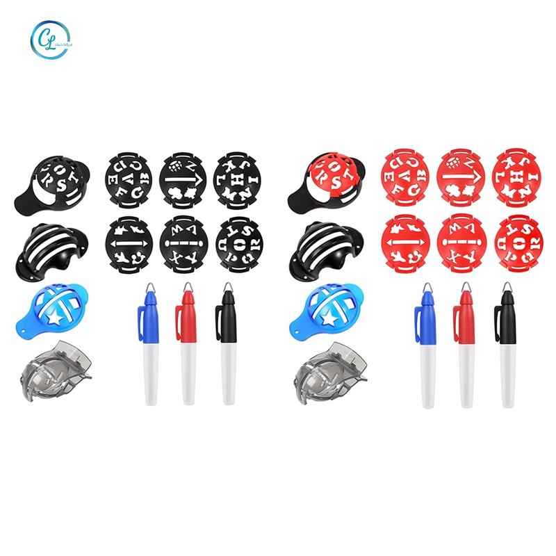 Bút Đánh Dấu Vị Trí Bóng Golf Ba Đường Kẻ Bằng Nhựa