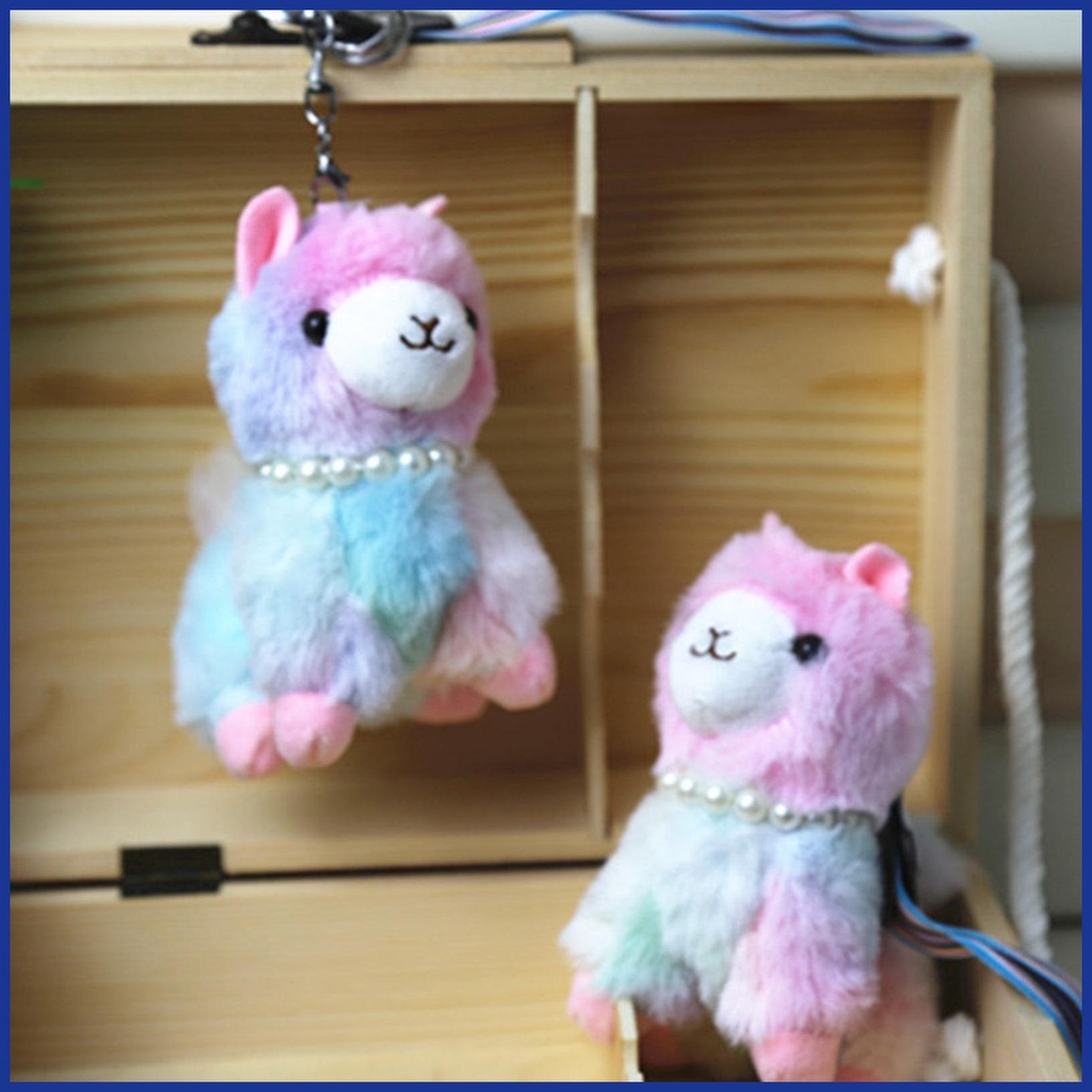 Móc Khóa Hình Lạc Đà Alpaca Nhồi Bông Dễ Thương