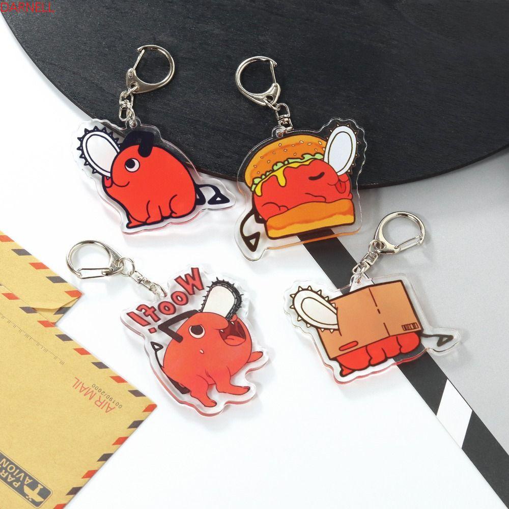 Móc Khóa Acrylic Hình Nhân Vật Nam Cưa Xích Pochita Nhiều Màu Sắc Thời Trang