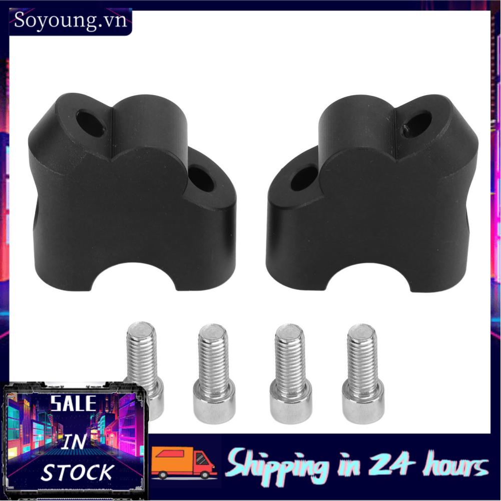 Soyoung Handlebar Clamp Riser 28mm Back Moving Long Durability for Motorcycle