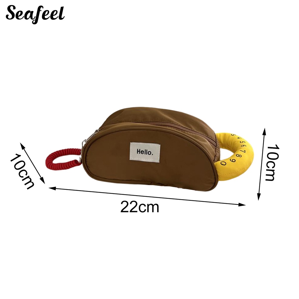 Túi Đựng Bút Chì Đa Năng Có Tay Cầm Và Khóa Kéo Tiện Dụng Cho Học Sinh