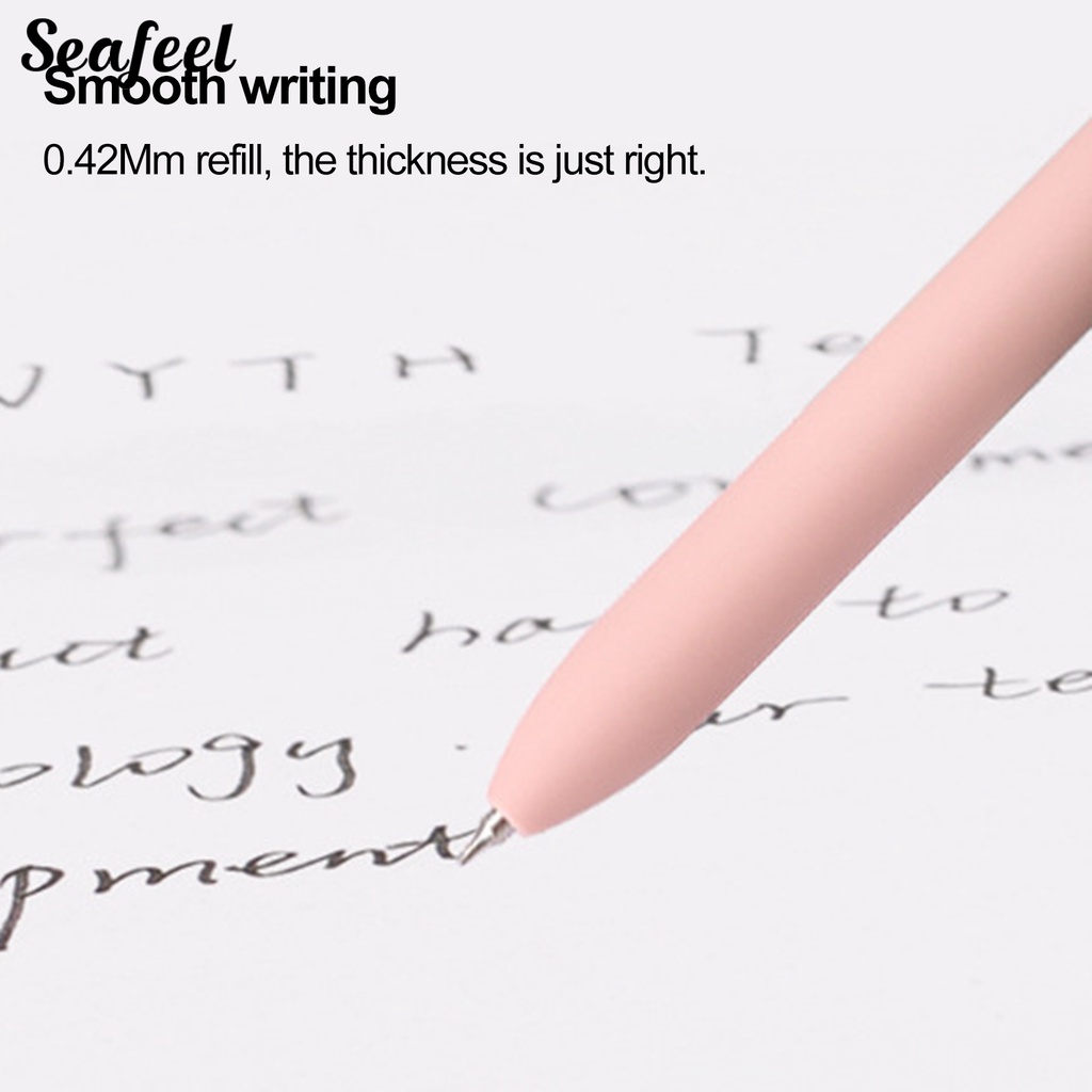 Set 5 Bút Mực Gel Ngòi 0.42mm Có Thể Thu Gọn Tiện Dụng