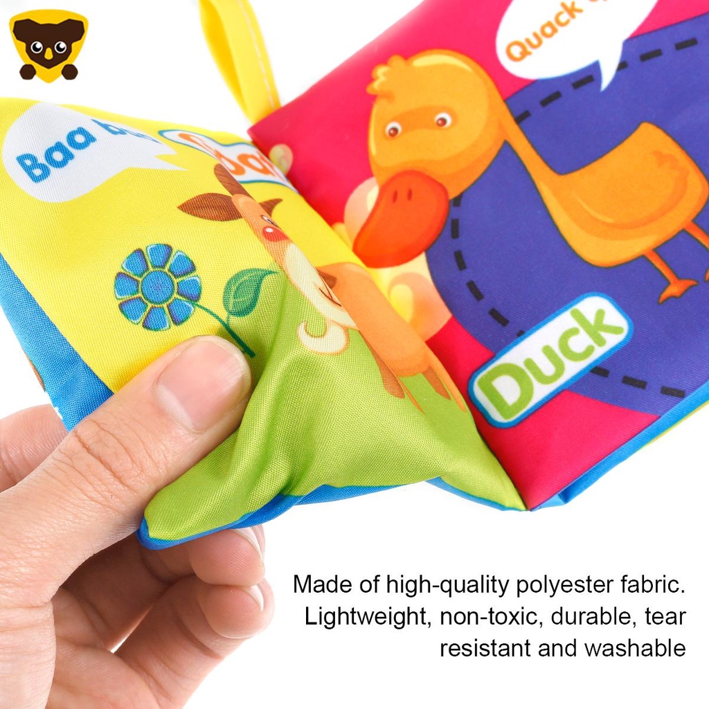 Sách Vải Có Âm Thanh Hình Động Vật Cho Bé 0 1 2 3 SHOPCYC5923
