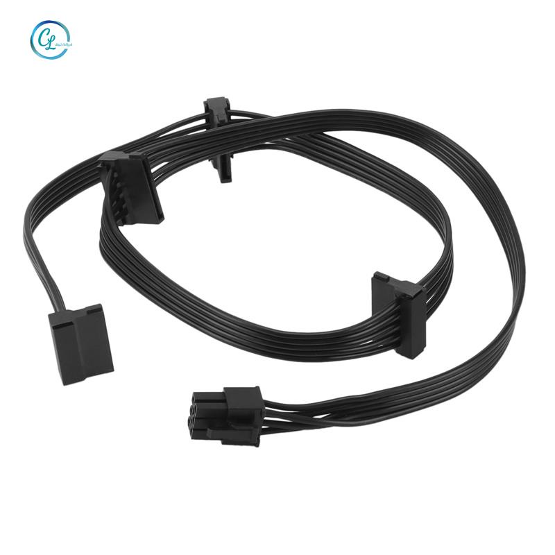 Dây Cáp Nguồn 6Pin Sang 4 SATA Cho Seasonic Focus + / MK3 / FX / Px Series 850PX 750PX 650PX 550PX PSU