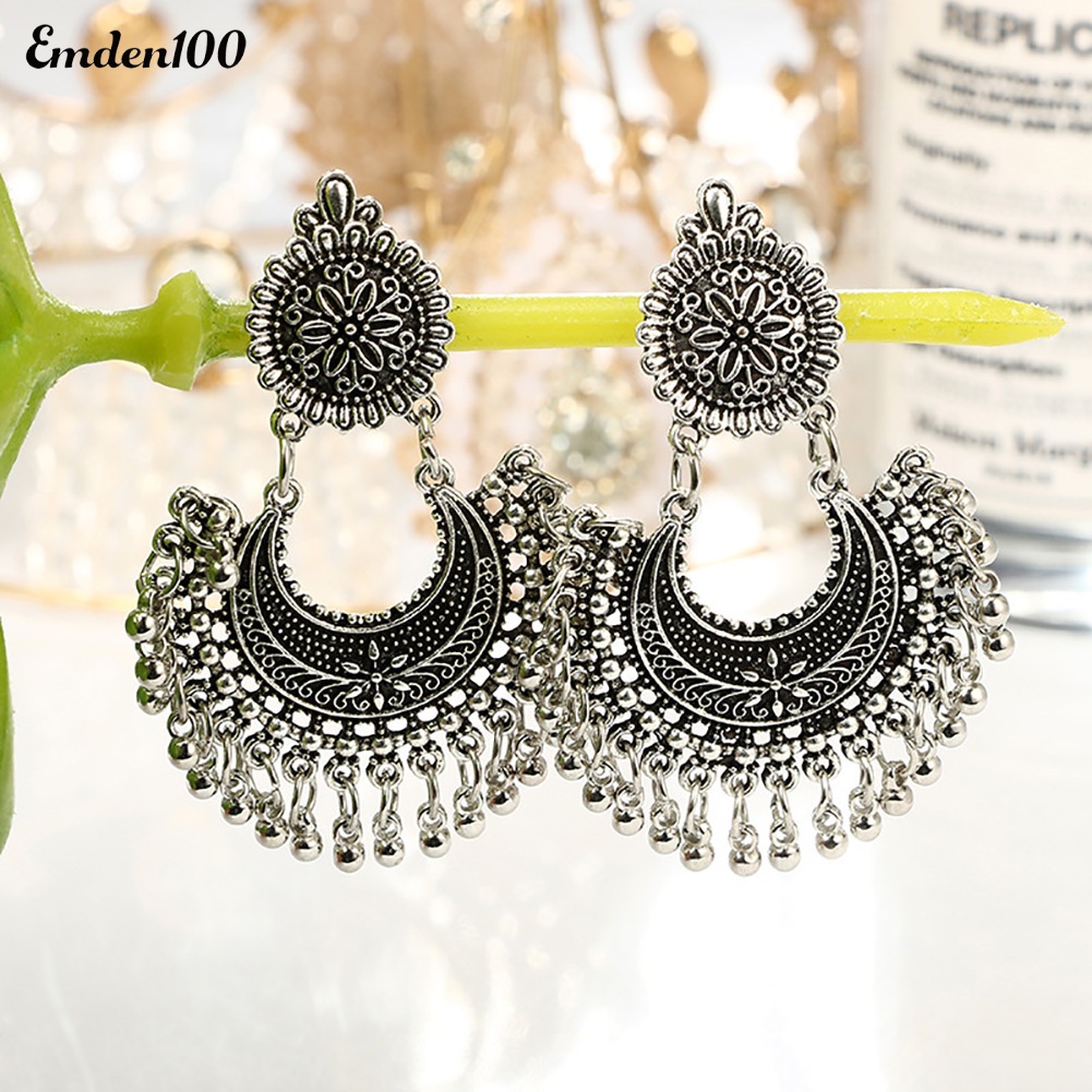 Bông Tai Dài Tua Rua Thời Trang Nữ Tính