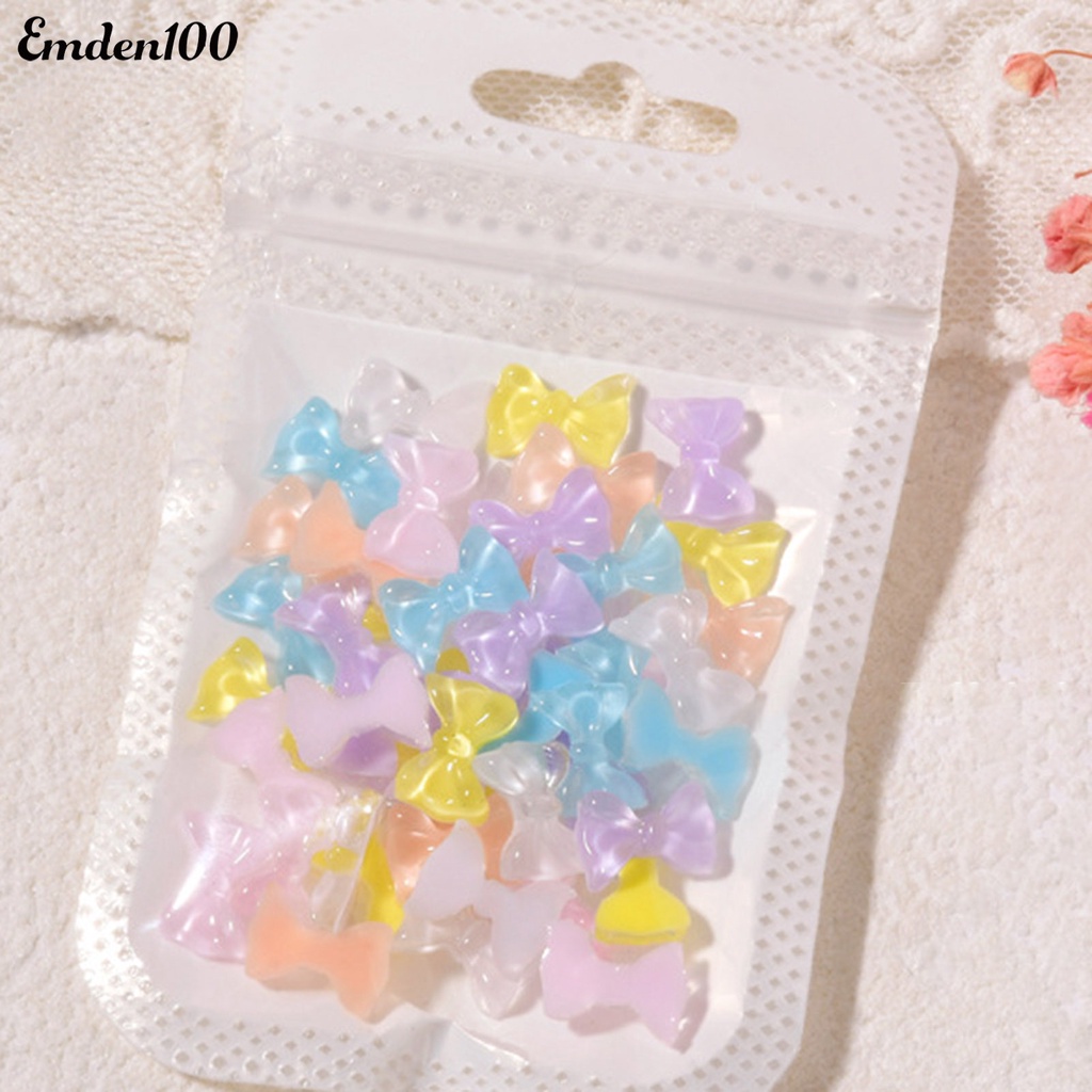 Set 50 Phụ Kiện Nơ Đính Trang Trí Móng Tay Nghệ Thuật