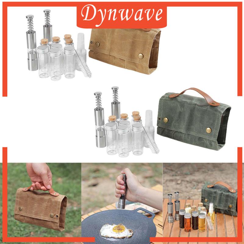 Set 12 Lọ Thủy Tinh Đựng Gia Vị Tiện Lợi Cho Du Lịch