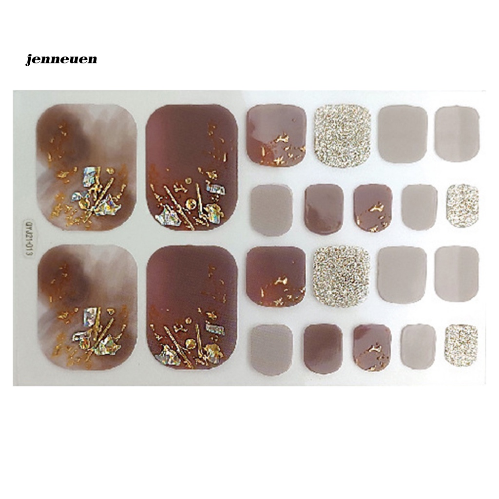 1 Bộ Miếng Dán Móng Chân Chống Trầy DIY Dành Cho Nữ