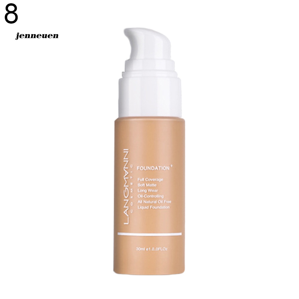 Kem Nền Dạng Lỏng Che Khuyết Điểm Toàn Diện Làm Trắng Da Chống Thấm Nước JEN Langmanni
