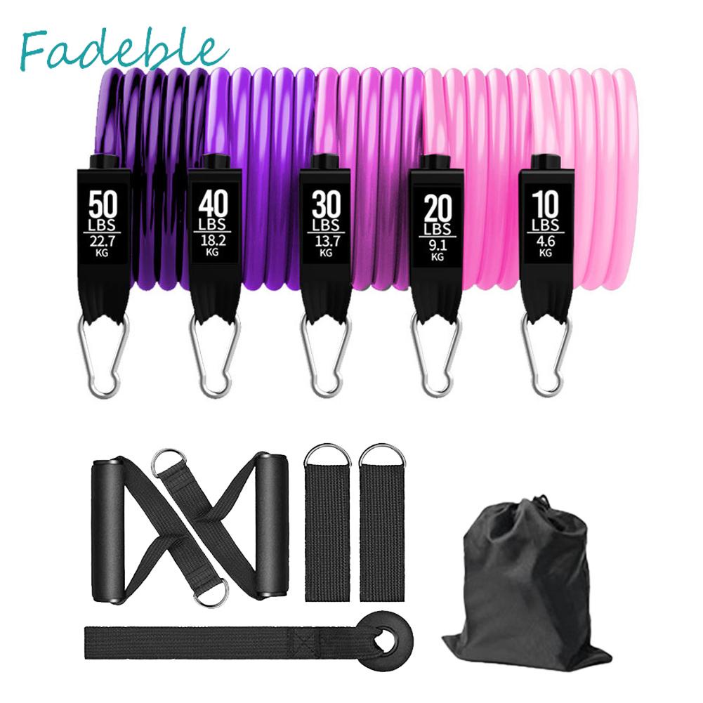 Set 11 Dụng Cụ Dây Kéo Đàn Hồi Hỗ Trợ Tập Thể Hình Chống Trượt