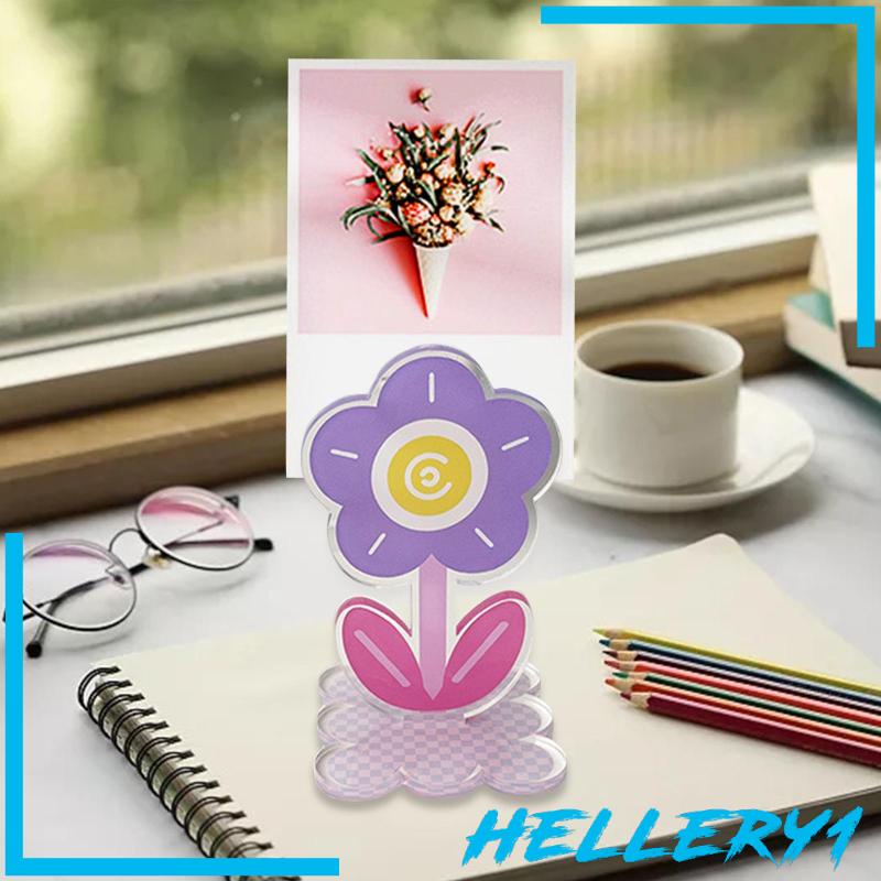 Giá Đỡ Ảnh / Thẻ Số Bàn Bằng Acrylic In Họa Tiết Hoa Xinh Xắn Trang Trí Tiệc Cưới