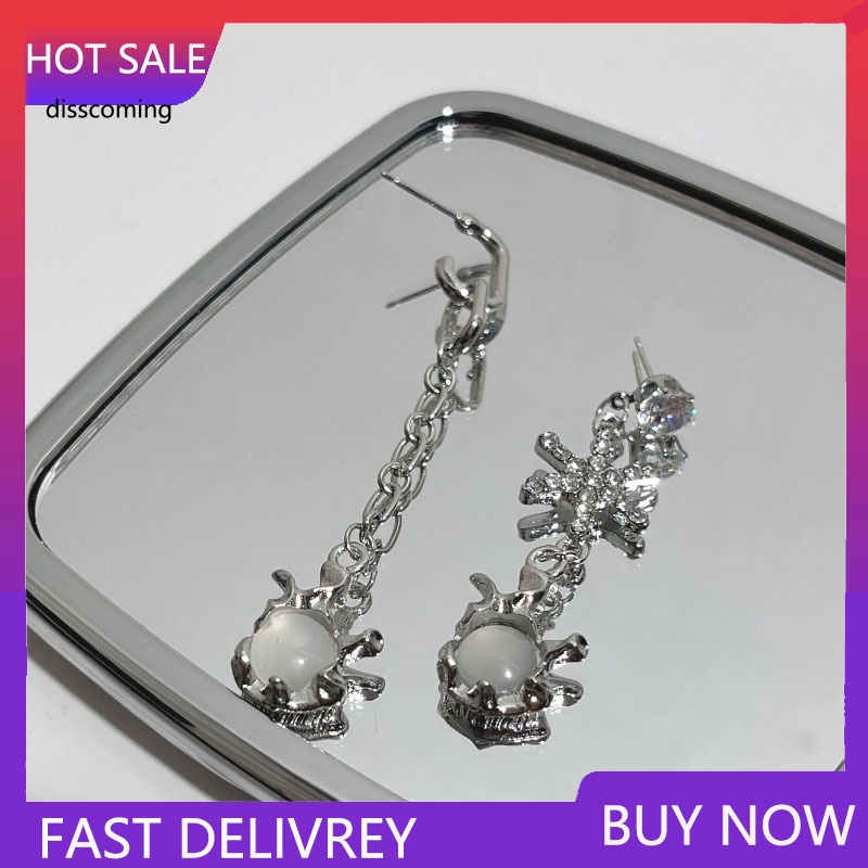 Áo Thun SL SL SL SL SL SL SL| Khuyên Tai Đính Đá Mặt Trăng Không Đối Xứng Phong Cách Bohemian Thanh Lịch Cho Nữ