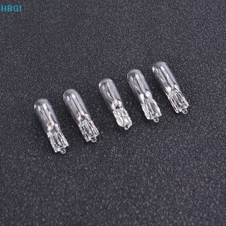 Hbgi> 10pcs 12V 1.2W T5 Glass Light Bulb Bảng điều khiển Bảng điều khiển Bảng điều khiển phanh ánh sáng bóng đèn Hot