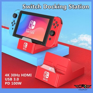 Switch dock tv dock cho nintendo switch / switch oled / lite di động đa năng docking station usb c sang 4k hdmi usb 3.0 hub pd 100w cho macbook pro