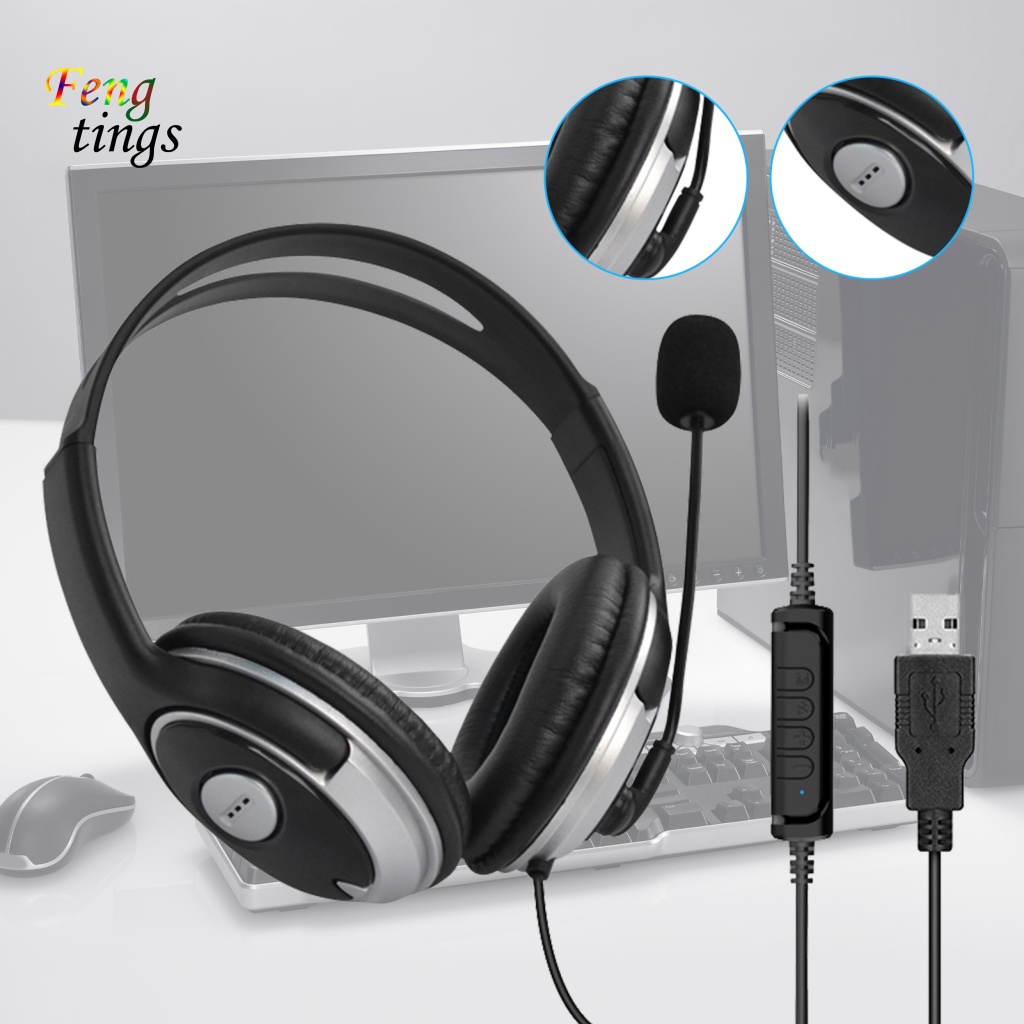 Tai Nghe Nhét Tai 330 Chống Ồn Âm Thanh Siêu Trầm Có Dây USB Màu Đen Cho Máy Tính