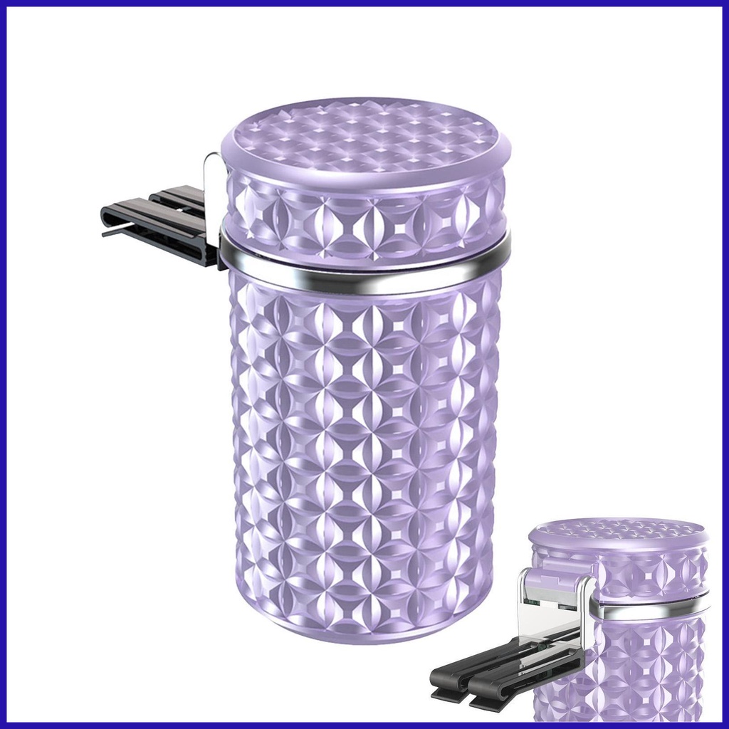 Khay Gạt Tàn Thuốc Mini Đa Năng Có Đèn LED Và Nắp Đậy Cho Xe Hơi / Văn Phòng / Nhà Hàng