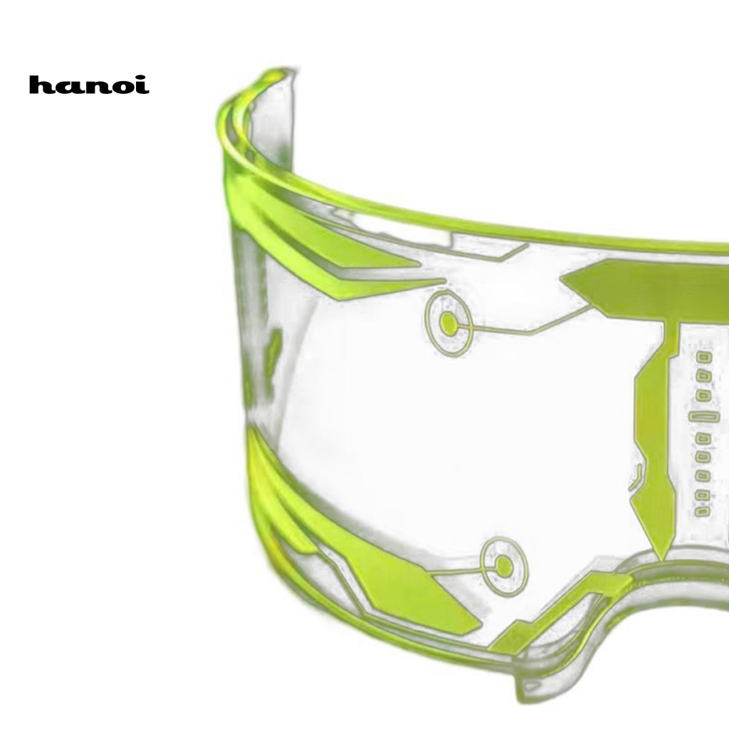 Mắt Kính Có Đèn LED Nhiều Màu Trong Suốt Độc Đáo