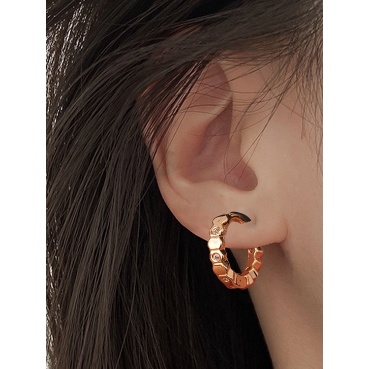 1 Khuyên Tai Đính Đá Zircon Thời Trang Nữ