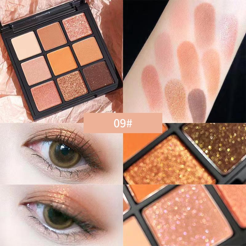 Bảng Phấn Mắt Màu Lì Lấp Lánh Lâu Trôi Dành Cho Trang Điểm