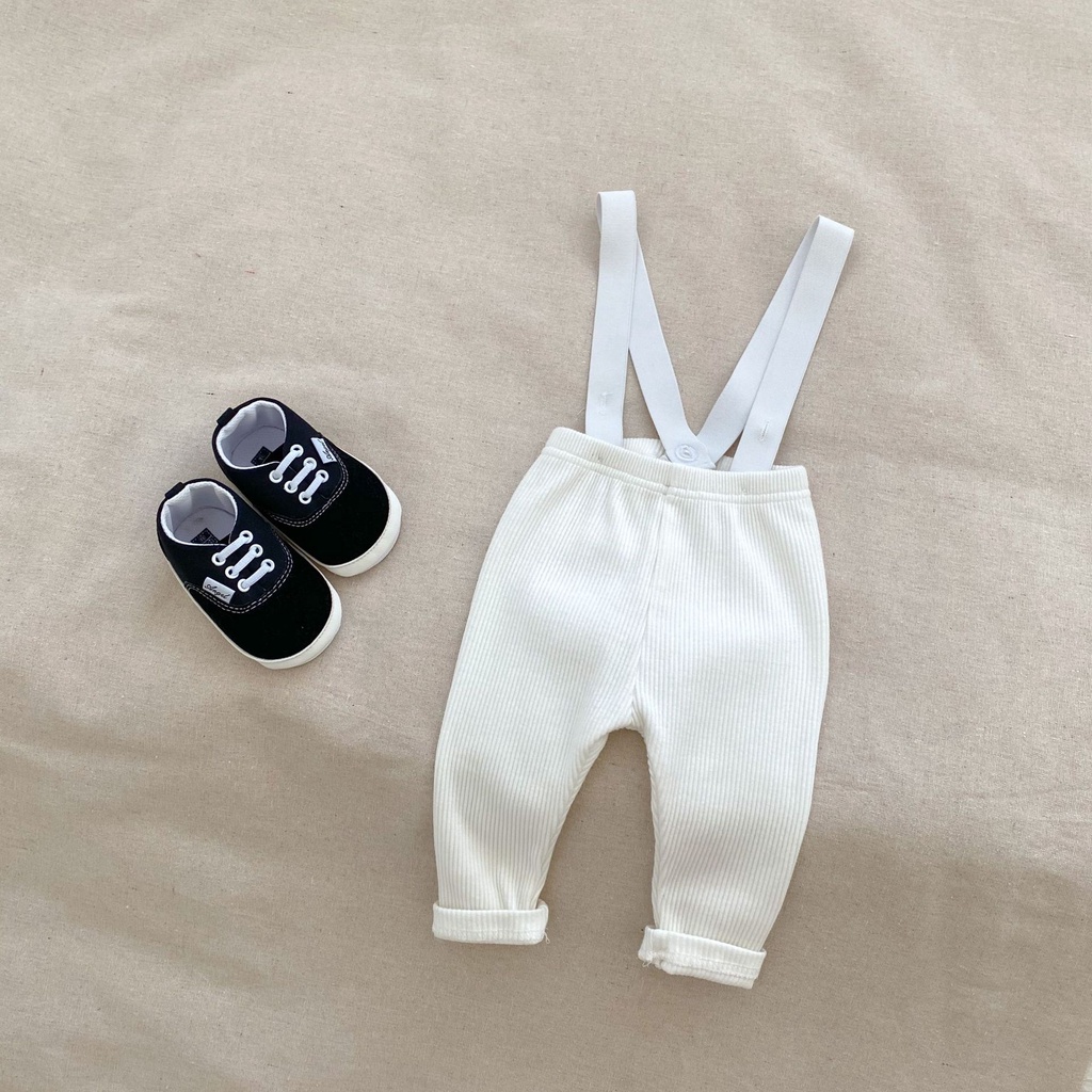 Bộ Áo Thun Tay Dài Và Quần Yếm Màu Trơn Phong Cách Mới 2023 RNM1 Dành Cho Bé Sơ Sinh