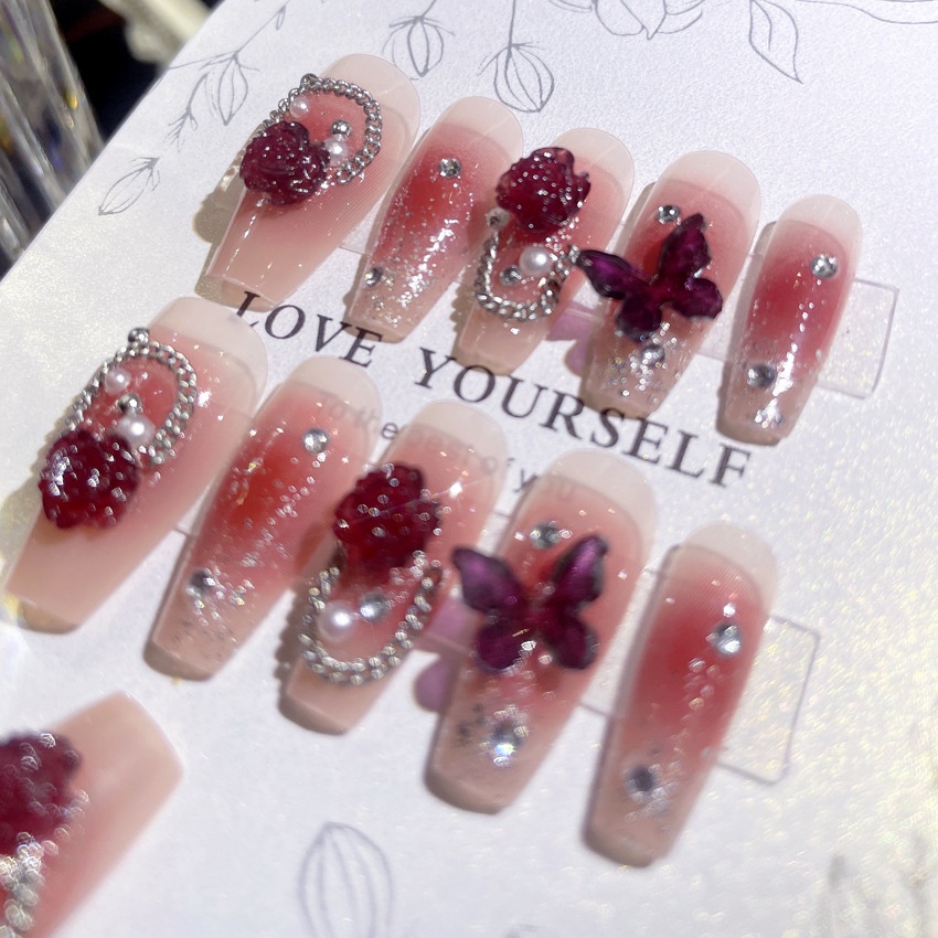 Miếng Dán Trang Trí Móng Tay Tháo Rời Được A27