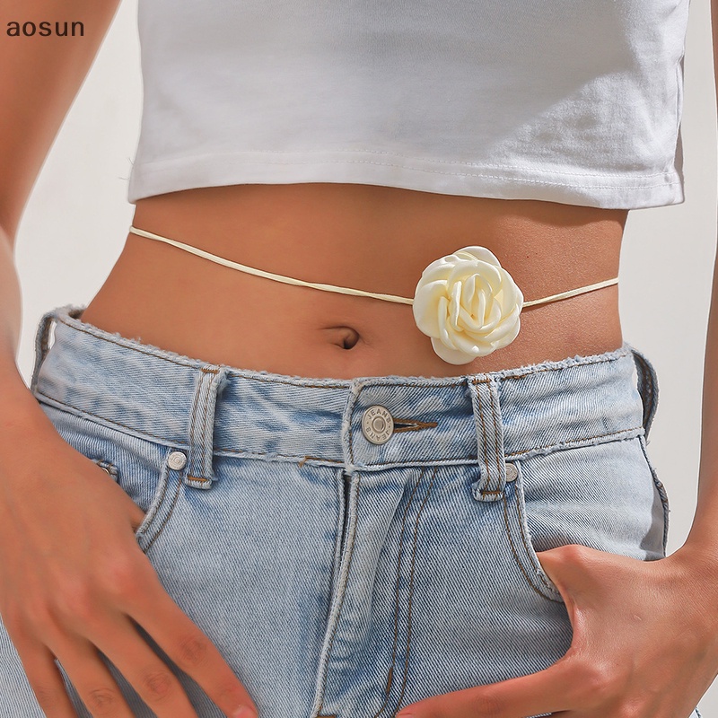 Aosun Vòng Cổ Choker Nhung Dài Đính Hoa Trà Lớn Cho Nữ EN