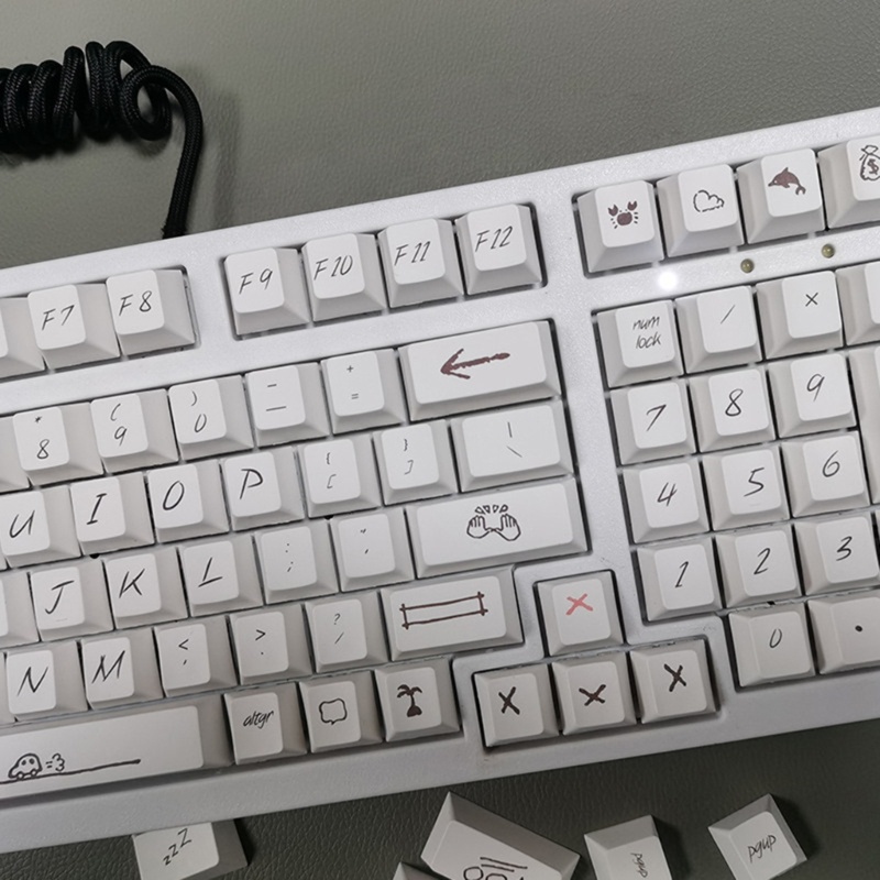 Bộ 131 Nút Bấm Họa Tiết graffiti Thay Thế Cho Bàn Phím Cơ cherry mx