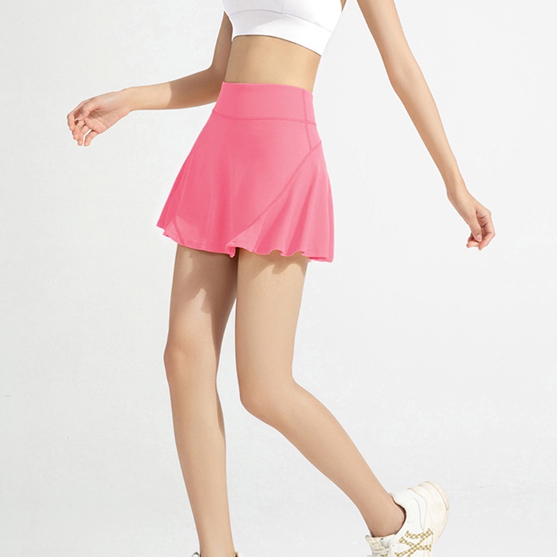Chân Váy Bóng Chày Lưng Cao Giả Hai Lớp Chất Liệu Khô Thoáng Nhanh Thời Trang Cao Cấp Cho Nữ