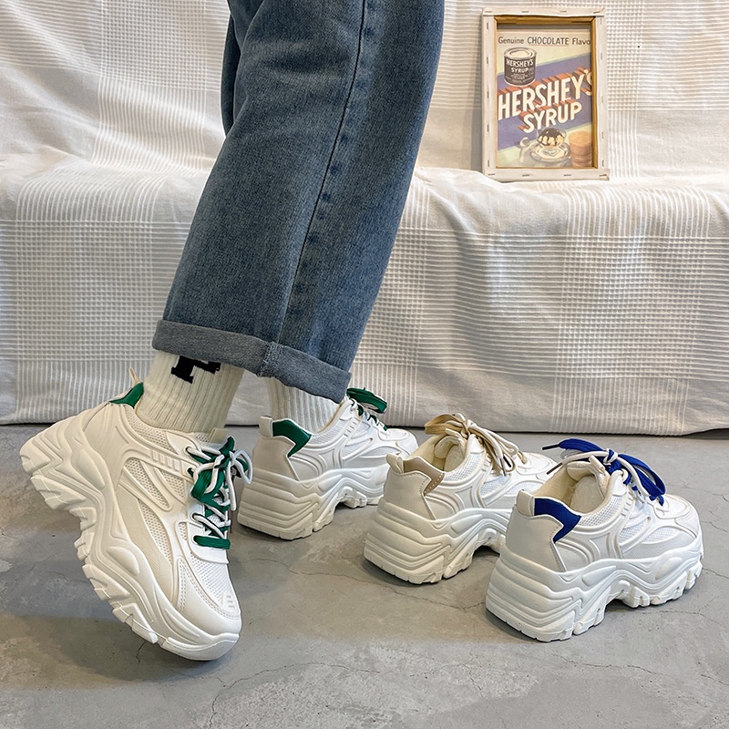 Giày Thể Thao Đế Dày Phong Cách Hong Kong Thời Trang Xuân Thu 2023 Mới Cho Nữ