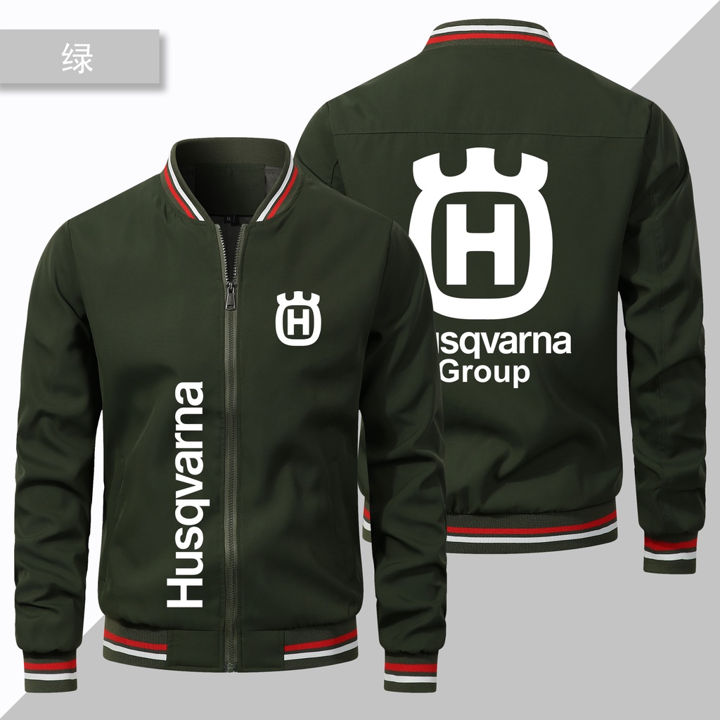 Áo Khoác In LOGO Husqvarna Kiểu Dáng Thể Thao Có Size Lớn Dành Cho Nam Giới