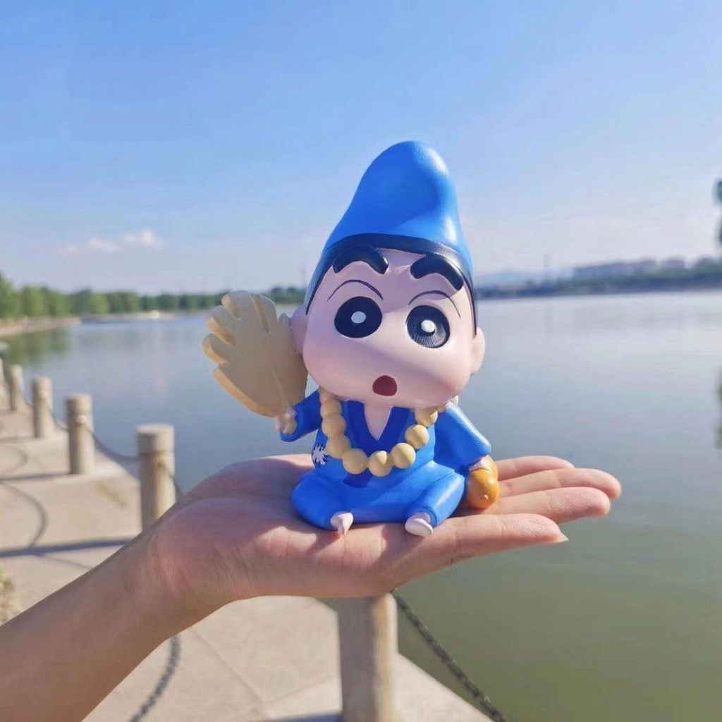 Hobby Crayon Shin-chan Đồ Chơi Mô Hình Chú Tiểu Jigong Hành Động Trang Trí Xe Hơi Làm Quà Tặng Cho Trẻ Em
