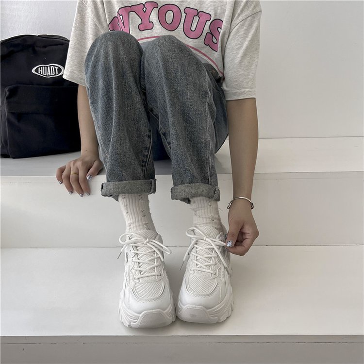 Giày Thể Thao Lưới Mũi Tròn Thời Trang Năng Động Dành Cho Nữ