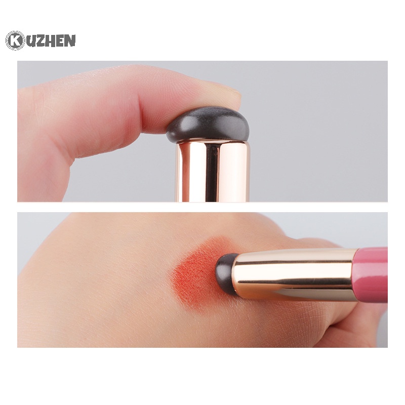 Kuzhen Cọ Trang Điểm Môi Đầu Tròn Bằng Silicon Góc Nghiêng