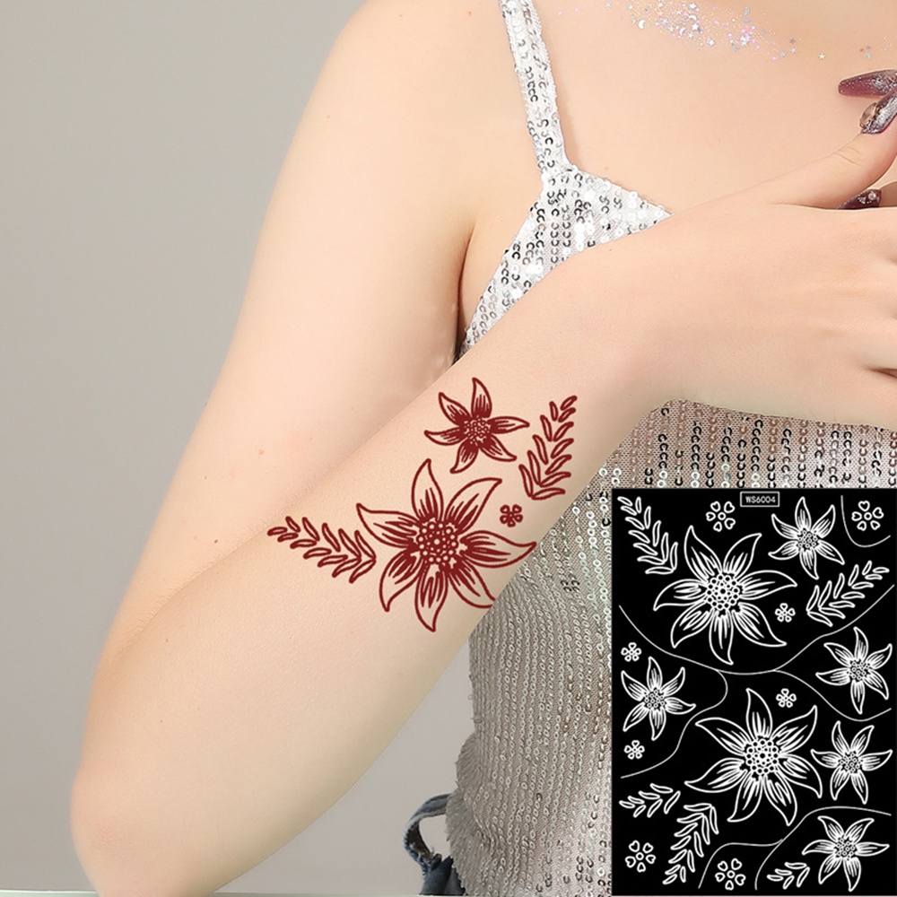 Khuôn Vẽ Hình Xăm Henna