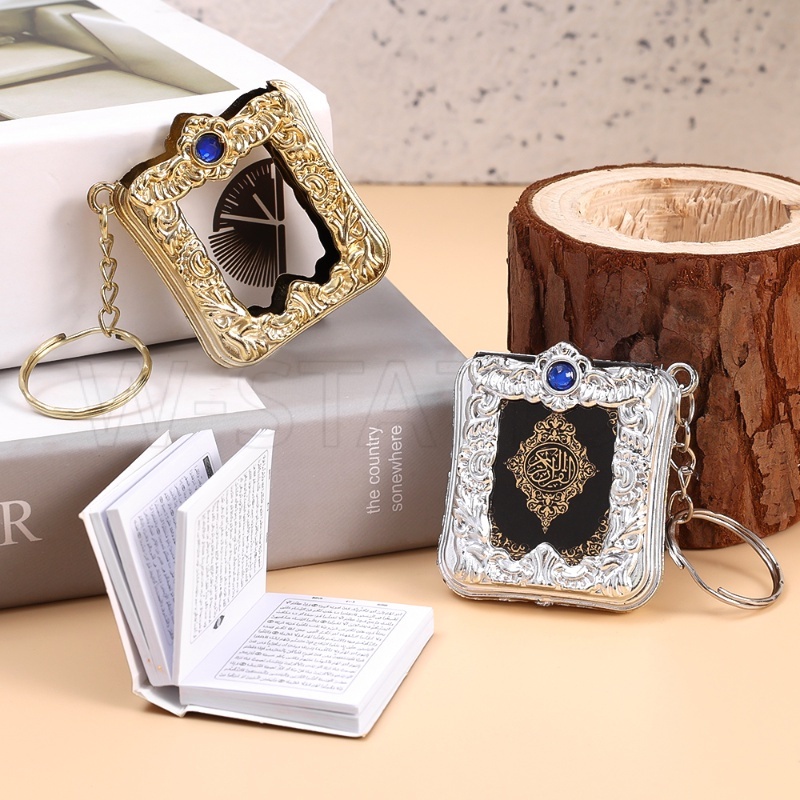 Móc Khóa Mini Hình Quyển Sách Quran Hồi Giáo Sáng Tạo Dễ Thương