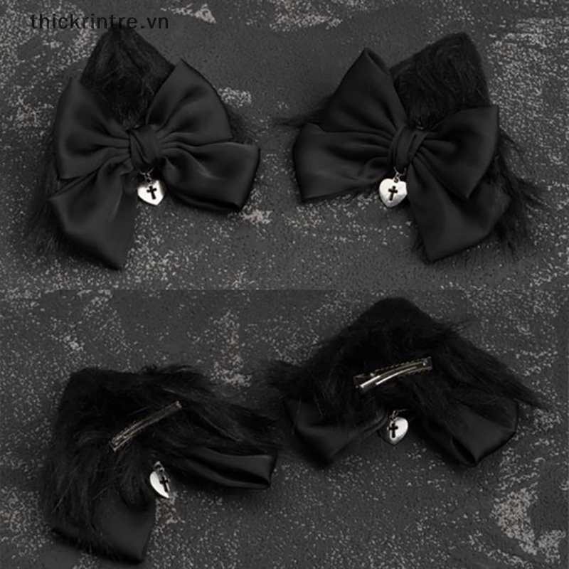 1 Kẹp Tóc Hình Tai Mèo Phong Cách Lolita Đáng Yêu