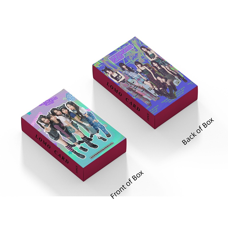 LE SSERAFIM Card Set 55 Tấm Thẻ Ảnh UNFORGIVEN Kpop Lomo Card Hình Nhóm Nhạc