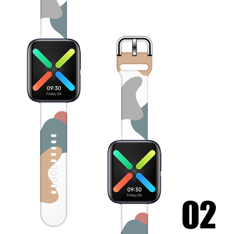 Phù Hợp Dây Đeo Bằng Silicone Cho Đồng Hồ oppo Watch 2 42mm 46mm oppo watch1 41mm 46mm
