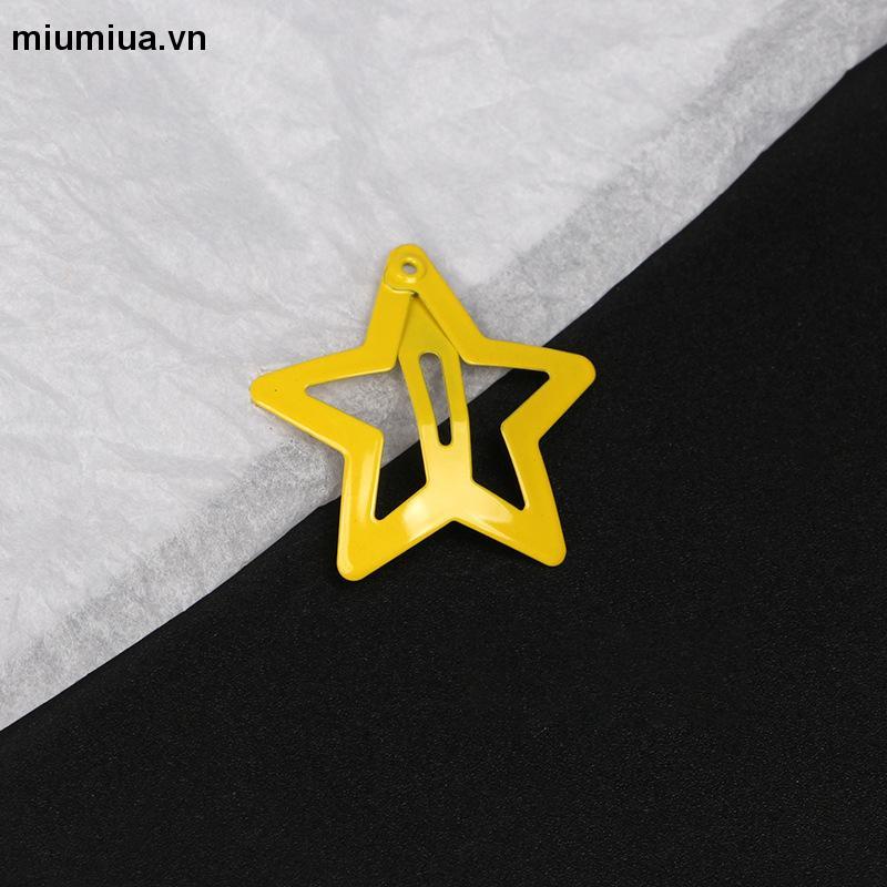 Miumiua🔮Kẹp Tóc Ngôi Sao Năm Cánh Nhiều Màu Sắc Dễ Thương Y2K Cho Nữ 2023