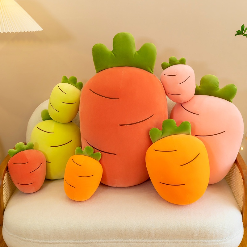 Gối Nhồi Bông Hình Củ Cà Rốt Hoạt Hình Sáng Tạo
