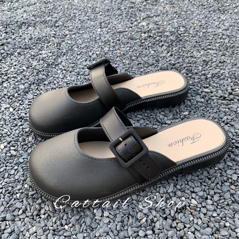 DISHULAN dép sandal nữ dép bánh mì nữ dép bánh mì Chống Trượt 2023 NEW 072632