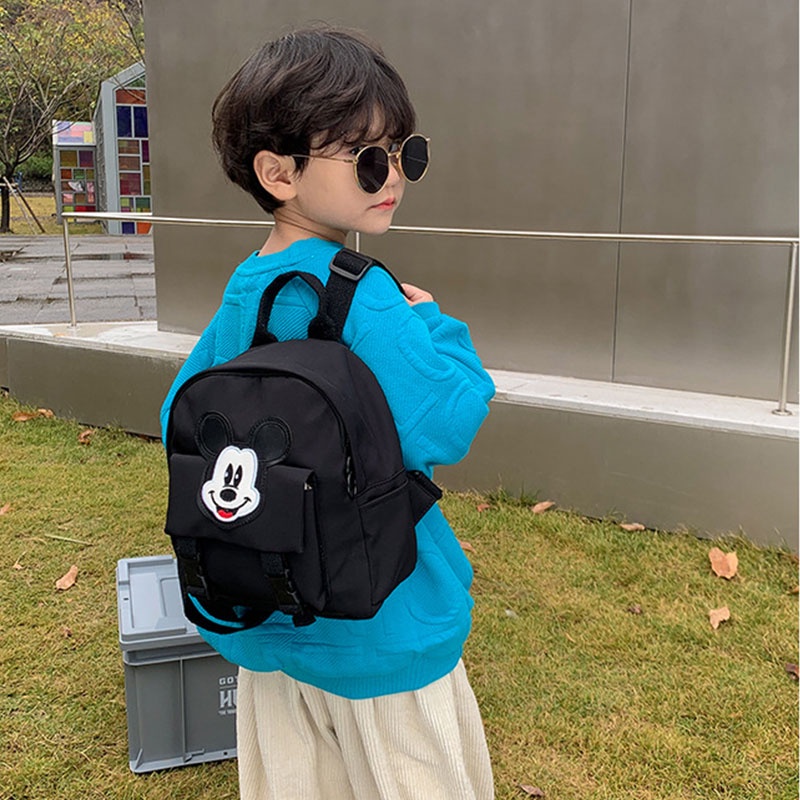 Mr.puffer Ba Lô mini Siêu Nhẹ In Họa Tiết Hoạt Hình mickey Dễ Thương Thời Trang Cho Bé Trai Và Gái