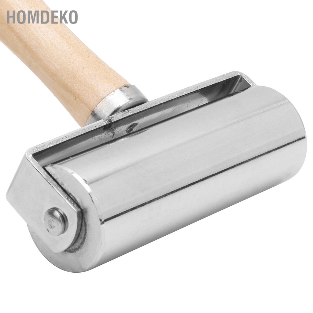 Con lăn kim loại tay cầm gỗ độ dài 25, 60, 100mm Homdeko J.