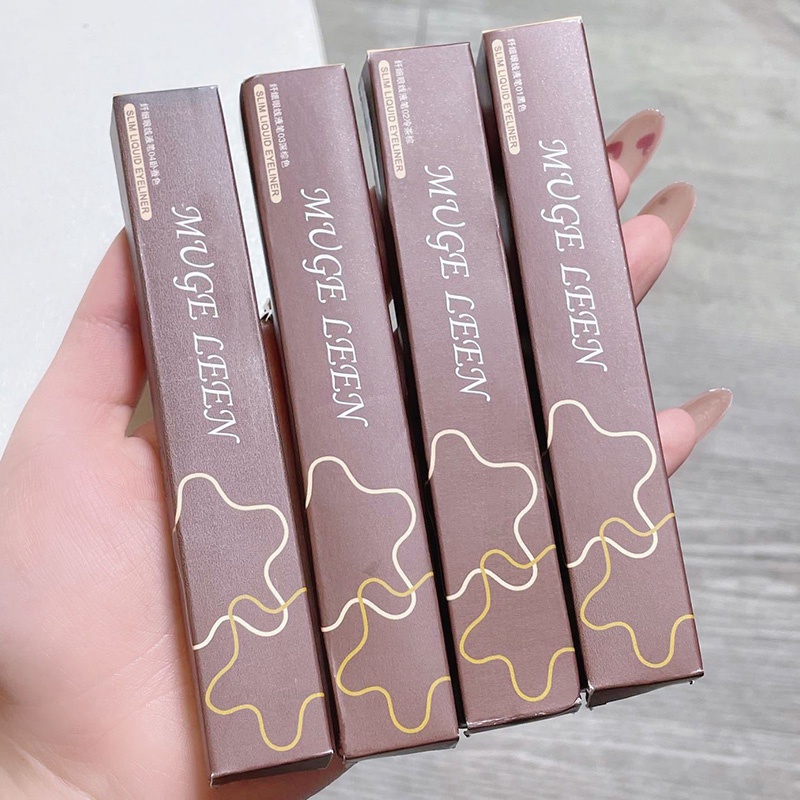 Kẻ mắt nước bút kẻ mắt đầu mảnh eyeliner màu đen nâu nội địa trung CFH