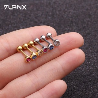 7uanX 1 Khuyên Xỏ Cơ Thể Bằng Thép Không Gỉ 16Gauge Helix Pinna Lobe Phong Cách Đơn Giản