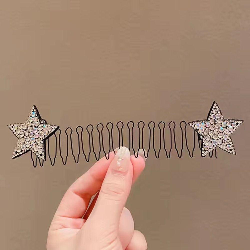Mxbeauty Lược Cài Tóc Hình Chữ U Họa Tiết Nơ Bướm Xinh Xắn Cho Nữ